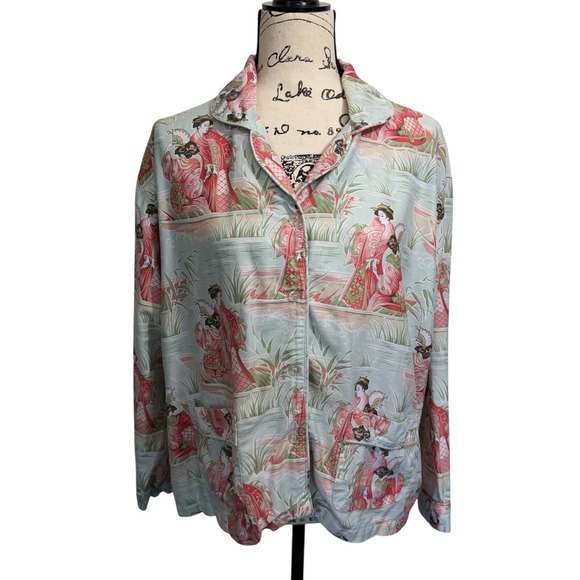 Pine Cone Hill Fine Linens Women's Geisha Print Pajama Set - Picture 2 of 13